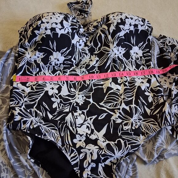 Kim Gravel x Swimsuits for All NWOT Size 24W Floral One Piece Swimsuit - Picture 12 of 14